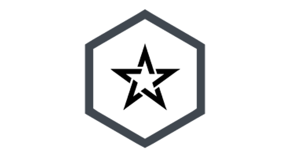 Cyber Ranges Grey Star Icon