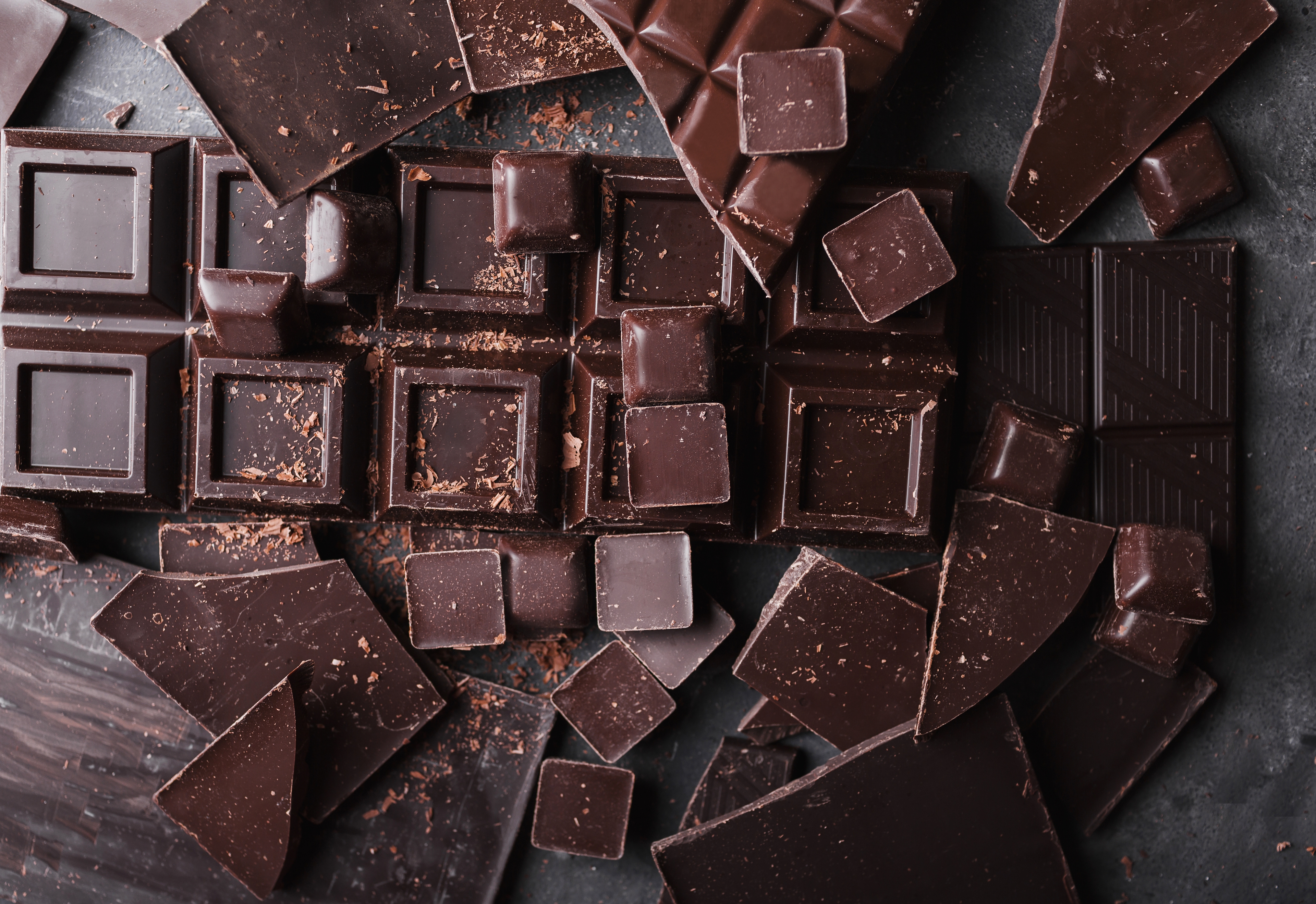 benefits of dark chocolate pieces of dark chocolate bar