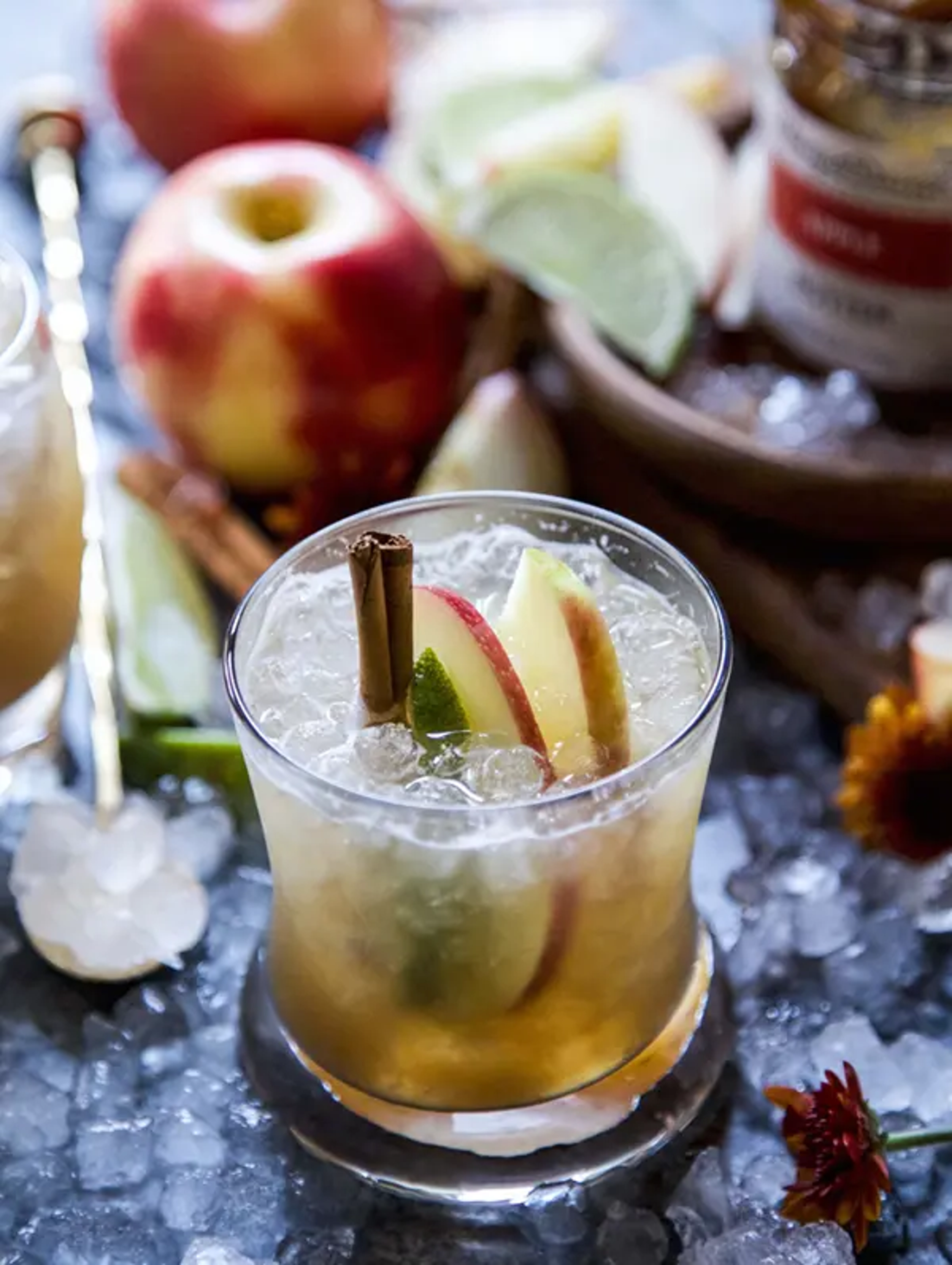 fall cocktail bourbon mule apple butter hero